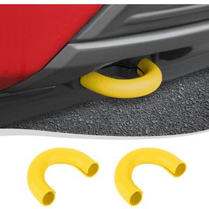 Voodonala for Ford F150 2004-2024 Tow Hook Cover for Toyota Tundra 2017-2021 for Bronco Base/Big Bend/Outer Banks 2021-2024 Expedition Lincoln Navigator 2007-2015(B-Yellow,2Pcs,Silicone)