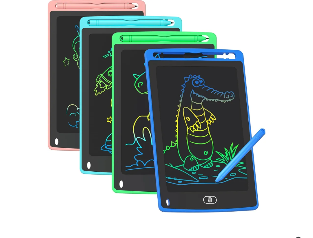 4 Pack LCD Writing Tablet for Kids, 8.5 Inch Colorful Doodle Board Drawing Tablet, Educational Learning Toys Birthday Gifts for Boys Girls Age 3 4 5 6 7 8