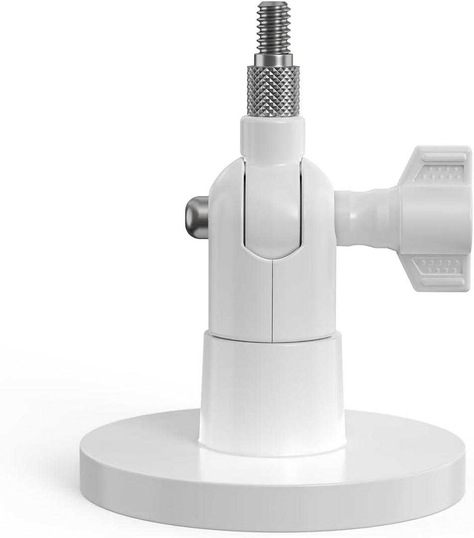 Holicfun Indoor Outdoor Camera Magnetic Mount, Compatible with Ring, Blink, Eufy, Google Nest, Wyze, Arlo, Simplisafe, Reolink, and Tapo Cameras - White