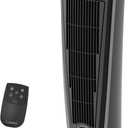Lasko 1500W Ceramic Tower Space Heater with Remote, Thermostat, Timer & Widespread Oscillation, Portable Electric Heater for Indoor Use, Bedroom & Living Room, 751320