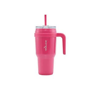 REDUCE 40 oz Stainless Steel Tumbler with Handle - Dual-Wall Vacuum Insulated Travel Mug, Sweat-Proof Lid & Reusable Straw - Keeps Drinks Cold for 24 Hrs, Fits Cupholders, Dishwasher Safe
