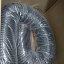 41882 Lawn Vacuum Hose, 6 Inch Lawn Vac Hose Compatible with Agri-Fab Mow-N-Vacs & Chip-N-Vacs, 84"L (Max Elongation) x 6"W Leaf Vac Hose Replaces 69860, with 2 Clamps