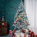 87Pcs Christmas Ball Ornaments Set, Assorted Shatterproof Hanging Tree Decorative for Xmas Tree Holiday Party and Home Decor (Blue & Gold)