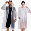 Rain Coats (2 Pack) - Reusable EVA Rain Ponchos for Adults Rain Jackets Raincoats for Men Women One Size