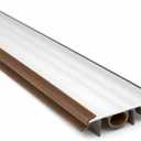48 Inch Door Bottom Sweep for 2-1/4 Inch Wood Doors, Staple-On Exterior Door Bottom Weather Seal with Double Bubble and Drip Edge, Brown Front Door Sweep Avodah Hardware Made in USA