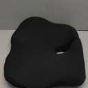 Extra Large Memory Foam Seat Cushions for Office Chairs, Pressure Relief Seat Cushion for Tailbone Pain Relief, Sciatica & Back Pain, Ergonomic Office Chair Cushion for Long Sitting & Driving (Black) (Black & Dark Gray)