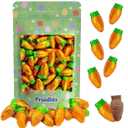 3 x Fruidles Easter Chocolate Carrots Bunny Rabbit Treats Milk Chocolate, Individually Wrapped in Orange Foils, Approximately 38 Pieces Per Pound (Half-Pound) BBD: 08/15/2027