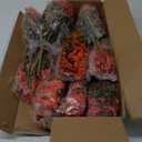 18 Pcs Artificial Mums Flowers Outdoor Plastic Fall Flowers Fake Mums Autumn Greenery Flower for Porch Window Box Farmhouse Thanksgiving Home Decor ((18, Orange)