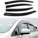 Rain Guards Side Window Visor Vent Outside Mount, 4PCS Fits for Honda Civic 4-Door Sedan 2012 2013 2014 2015