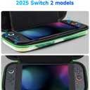 Carrying Case For Switch 2 (2025), All-In-One Protective Shell Design, Slim Portable Hard-Shell Travel Bag, 12 Game Card Slots & Mesh Pocket, Fits Console & Accessories
