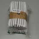 Native Fab Herringbone Striped Kitchen Towels 100% Cotton 12 Pack 16"x26" - Scandia Weave Dish Towels for Drying, Absorbent Dish Cloths Set with Hanging Loop - Grey White