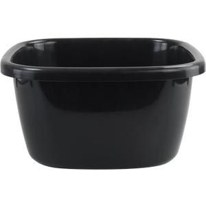 Doryh 18 Quart Plastic Dishpan, Wash Basin Tub for Sink, 1 Pack, Black
