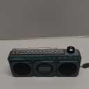 Small Digital FM Radio Bluetooth Speaker, Handheld Rechargeable Radio Wireless Speaker, LCD Display, Double Speakers, Headphone Jack, Support USB/Micro SD Card MP3 Play for Home Outdoor (No AM)