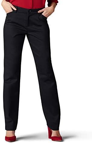Lee Women's Wrinkle Free Relaxed Fit Straight Leg Pant, 12 Medium