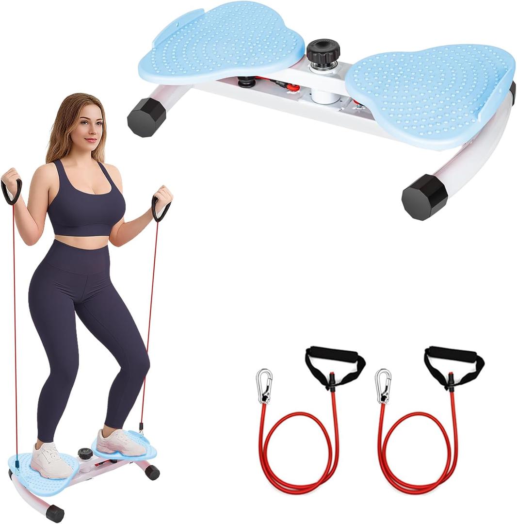 EPHESPORT Waist Twisting Machine, Ab Twister for Home Workout, Twister Board for Exercise, Full Body Slimming & Core Training, Twist Machine for Weight Loss, Compact Home Exercise Equipment (blue)