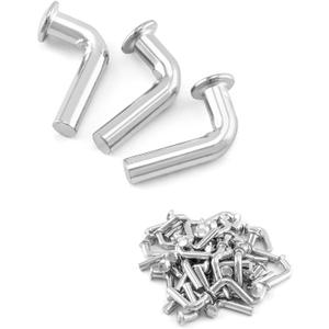 QWORK Pallet Rack Drop Pin, 50 Pcs M8x30mm Heavy Duty J Bolt Safety Universal Pins, Accessory Shelving System, Easy installtion Cross Beam Locker Drop Pin