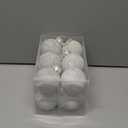 12 Pcs Textured Christmas Ball Ornaments 2.36'' Neutral Matte Powder Christmas Tree Ball Decor Vintage Shatterproof Modern Hanging Ornament with Hanging Loop for Xmas Tree(Beige)