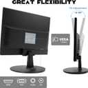 SKitphrati 15.4-inch Monitor 1200x800 Resolution PC Monitor with HDMI, VGA, 60Hz Refresh Rate, VESA Wall Mount Support, Ideal for Office and Home Use, Black