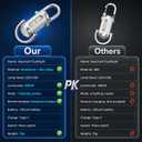 Keychain Flashlights Rechargeable, 800 Lumens EDC Mini Flashlights, COB Keychain Work Light Flashlights 7 Light Modes, Bright Mini Keychain Light for Walking, Searching and Hiking(White)
