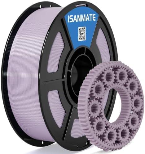 iSANMATE Light Purple PETG HF Filament 1.75mm 50-400mm/s Rapid PETG High Speed PETG 3D Printer Filament 1KG High Precision,Strong Toughness,for Bambu Lab 3D Printers,AMS,AMSLite