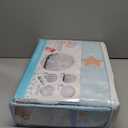 Disney Dumbo Shine Bright Lil Star Light Blue, Gray, and White Stars and Clouds 4 Piece Nursery Crib Bedding Set - Comforter, Fitted Crib Sheet, Changing Pad Cover, and Crib Skirt