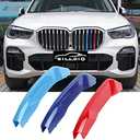 BILLDIO M-Colored Grille Insert Trims Compatible with 2019 2020 2021 2022 X5 G05 Standard Kidney Grille (7Beams)