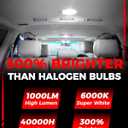LED Interior Light Kit Package Replacement for HONDA CRV 2007 2008 2009 2010 2011 2012, Super Bright 6000K White Bulbs + Install Tool