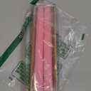Creative Co-Op Hobnail Taper Candles in Box, Pink, Set of 2 (10"H)