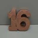 Sweet 16th Birthday Decorations for Girls,Rose Gold Glitter 16th Birthday Party Centerpieces for Table Decorations,Number 16 Table Topper Decor Sign