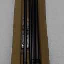 Black Curtain Rods for Windows 31"- 61", Decorative Drapery Rod Adjustable by Splicing, 5/8 inch Small Curtain Rod for Bedroom, Living Room, Kitchen and Outdoors