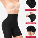 Nebility Butt Lifting Shapewear with Butt Pads - High Waist Padded Underwear for Women, Hip Enhancer Booty Lifter Shorts (Large, Black)