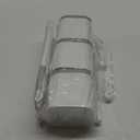 Toilet Brush, 3 Pack Toilet Brush and Holder Set Bathroom Accessories, Toilet Bowl Brush and Holder with 3 Crevice Brush for Bathroom, Toilet Scrubber Brush (White)