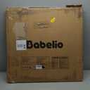 Babelio 29.7-46.5" No Bottom Bar Baby/Dog Gate for Stairs, House and Doorways, Auto Close Safety Pet Gates with Large Walk Thru Door, Hardware Mount, Black