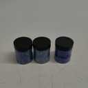 Syedra Crushed Glass for Crafts, 3-6mm Set of 3,Resin Art Crushed Colored Pieces 1LB (Blue)