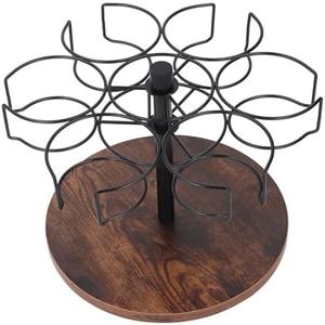 GOTOTOP Bottle Organizer for Rotating Organizer Holder, Patented Product, Tumbler Holder, Accessories, Easy to Install, Vintage Brown