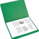 Staples StraightCut TopTab File Folders, Letter Size, Green, Durable Paper Stock, 100/Box