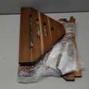 IBosins Corner Shower Stool with Storage Shelf Shower Foot Rest for Shaving Legs Small Bench for Inside Shower to Sit on Bath Seat - Acacia Wood