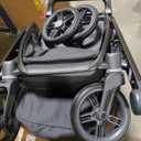 UPPAbaby Vista V3 Convertible Single-to-Double Stroller for Baby & Toddler, 30+ Configurations, Car Seat Compatible, All-Wheel Suspension, XL Basket Kenzi (Mystic Aqua/Carbon Frame) (DFM 12/2024)