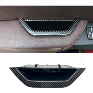 Car Door Handle Covers Fit for BMW X3 F25 2011-2017, X4 F26 2014-2018 Interior Door Handle Cover Door Pull Handle Protective Decorate Covers (Drive Door Handle Carbon Fiber Color)