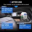 SXCY for 2025 2026 Toyota Sienna Center Console Organizer for 2025 2026 Toyota Sienna Accessories Silicone Under Console Cupholder Tray for 2021-2026 Sienna Under Console Storage[Not for Cool Box]