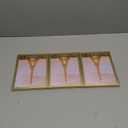 upsimples 5x7 Picture Frame Set of 3, Made of High Definition Glass for 5 x 7 Gold Frames, Wall and Tabletop Display Thin Border Photo Frame for Home Dcor