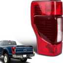 Tail Lights Compatible with 2020-2022 Ford F250 F350 Super Duty Halogen w/Blind Spot (Module Not Included) Rear Lamp Assembly Replace F02800279 LC3Z13405A (Left Driver Side)