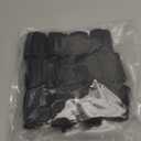 Syhood 12 Pcs Jumbo Foam Sponge Hair Rollers 1.89 Inch Soft Sleeping Curlers Flexible Large Foam Rollers and Rat Tail Comb for Hair Styling (Black)