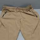 Men's Elastic Waist Hiking Pants Water Resistant, 4XL