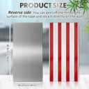 Gisafai 1 Pcs 32 x 16 Inch Stainless Steel Backsplash Panel Hand Dryer Splash Guard Wall Backsplash Protector with Ultra Strength Adhesive for Bathroom, Kitchen, Stovetop