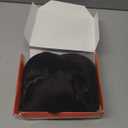 HVVZOY Hair Toppers for Women Real Human Hair, 360° 3D Real Human Hair Toppers for Women with Thinning Hair Clip in Bangs Big Coverage 12 Inch Hairpieces (1B, 3D Wispy Bangs 10x11)