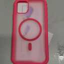 jaroco Magnetic for iPhone 11 Case, [Compatible with MagSafe][Military Grade Drop Protection][Heavy Duty Protection][Non-Slip][Shockproof] 2-Layer Durable Bumper Phone Case 6.1''-Rose