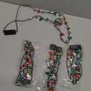 JOYIN Christmas LED Mini Bulb Necklaces, Xmas Necklace with 3 Lighting Modes, Xmas Bulb Necklaces for Xmas Party Supplies