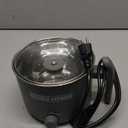 Elite Gourmet NOODLE EXPRESS Hot Pot, Prepare Ramen, Rice, Soups, Stews, Boil Water, Stainless-Steel Interior, Glass Lid, High/Low/Off Settings, Grey