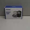 TEEHO TE003 Keyless Entry Keypad Door Lock with Handle, Electronic Digital Smart Locks for Front Door, Smart Door Knob with Code for Bedroom with Interior Locks, Auto Lock, Passage Mode, Matte Black